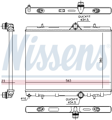 Nissens Radiateur 636043