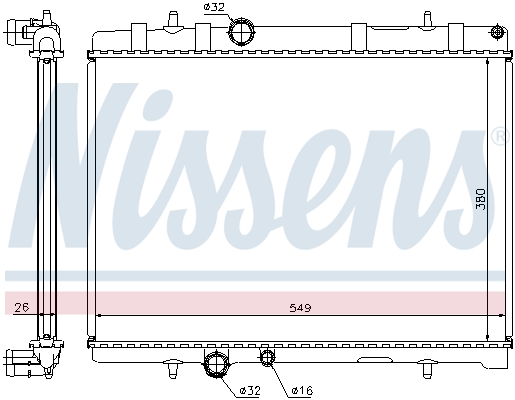 Nissens Radiateur 63608A