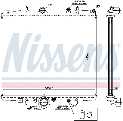 Nissens Radiateur 63695A