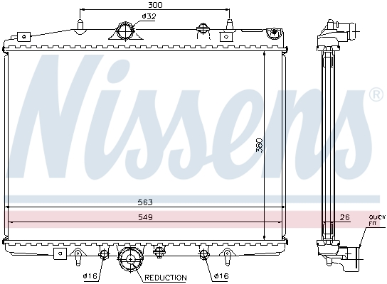 Nissens Radiateur 63702