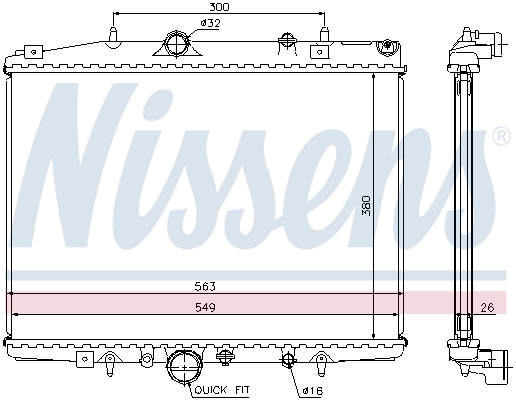 Nissens Radiateur 63703