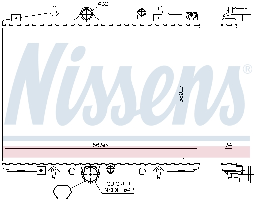 Nissens Radiateur 63705A