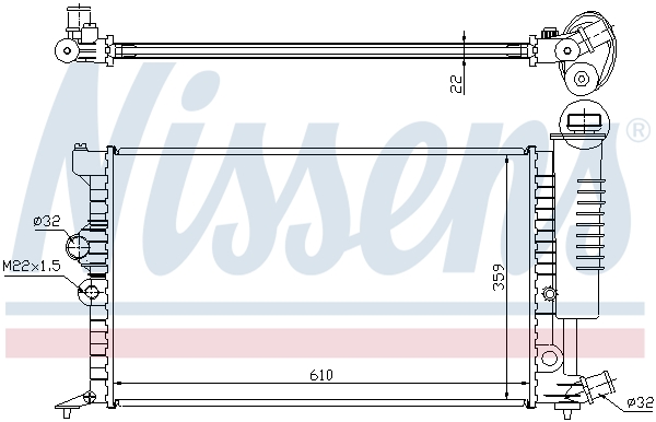 Nissens Radiateur 63713A