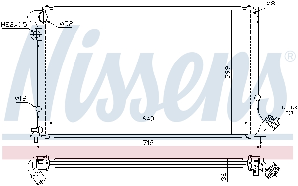 Nissens Radiateur 63732