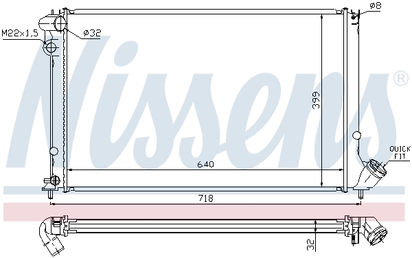 Nissens Radiateur 63733