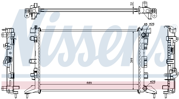 Radiateur Nissens 637602