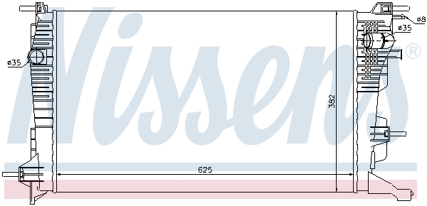 Radiateur Nissens 637608