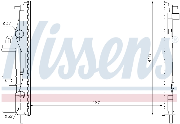 Nissens Koelmodule (radiateur+condensor) 63773