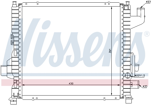 Radiateur Nissens 63837A