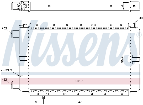 Nissens Radiateur 63850