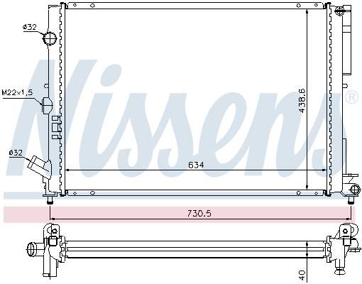 Nissens Radiateur 63851A