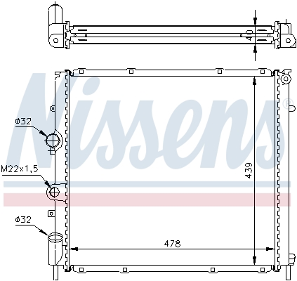 Nissens Radiateur 63854A