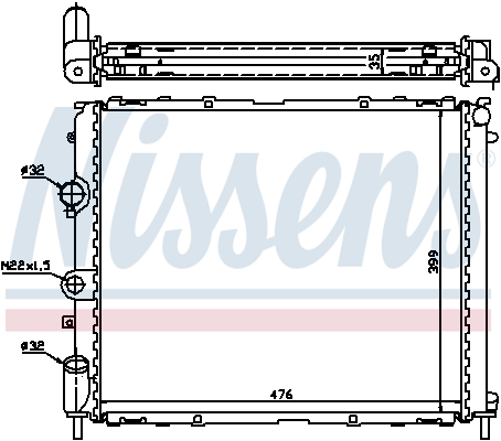 Nissens Radiateur 63855A