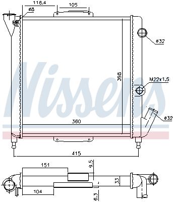 Nissens Radiateur 63867