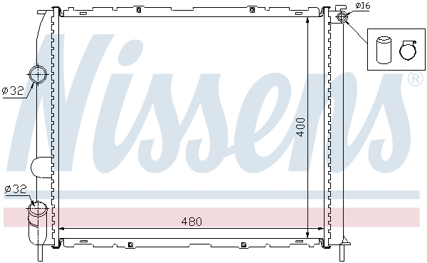 Nissens Radiateur 63886