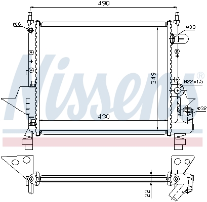 Nissens Radiateur 63949