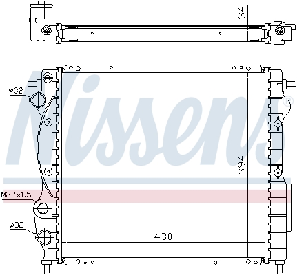 Nissens Radiateur 63968A