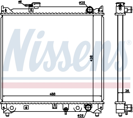 Nissens Radiateur 64155