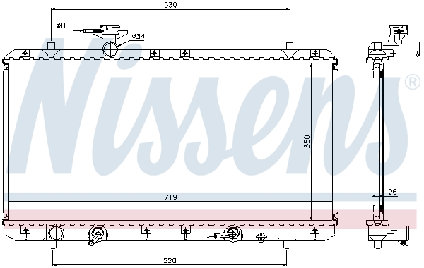 Nissens Radiateur 64166A