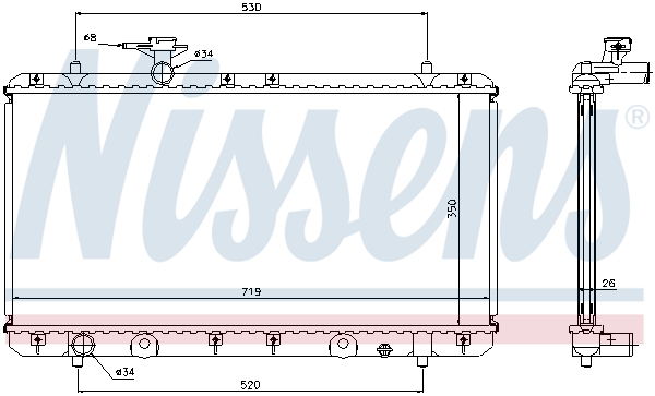 Nissens Radiateur 64167A