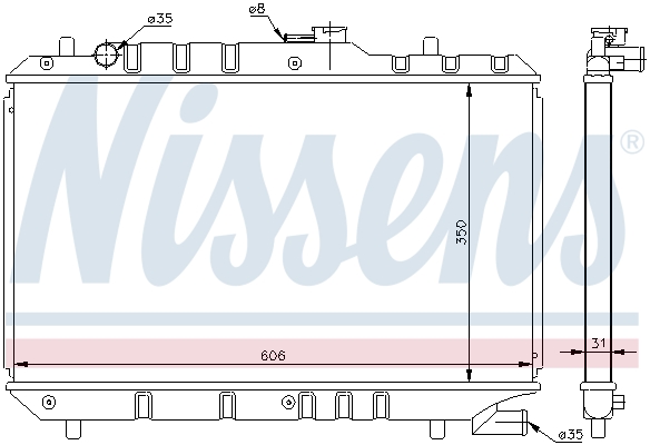 Radiateur Nissens 64168