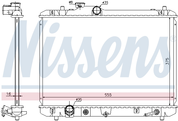 Nissens Radiateur 641755