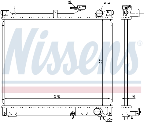 Nissens Radiateur 641756