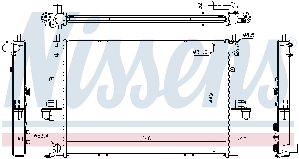 Nissens Radiateur 64308A