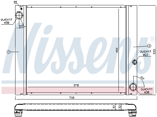 Nissens Radiateur 64325