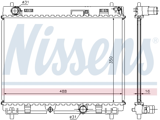 Nissens Radiateur 64676A
