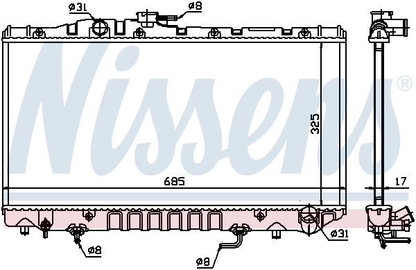 Radiateur Nissens 647361