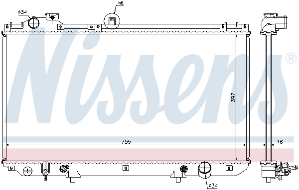 Nissens Radiateur 64762