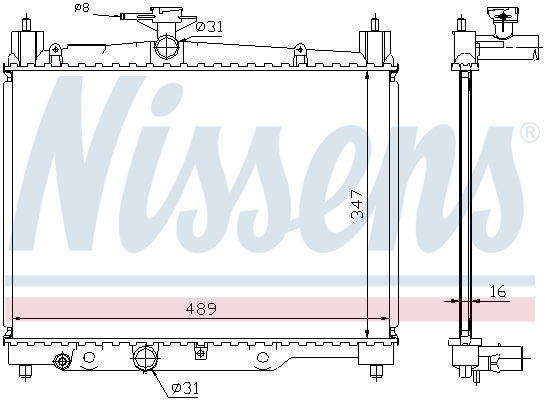 Nissens Radiateur 64789A