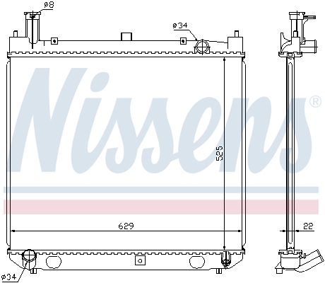 Nissens Radiateur 64858A