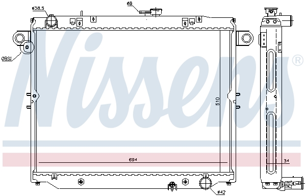 Nissens Radiateur 64881