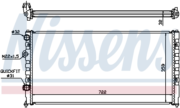 Nissens Radiateur 65252