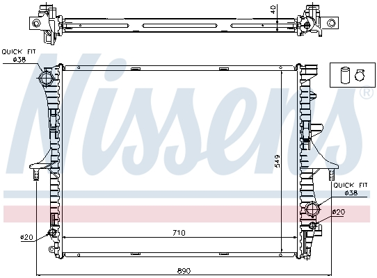 Nissens Radiateur 65275A