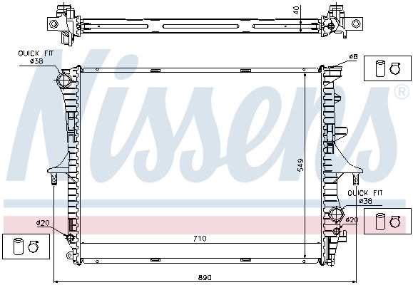 Nissens Radiateur 65276A