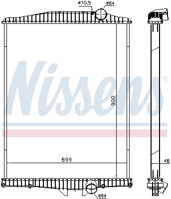 Radiateur Nissens 654630