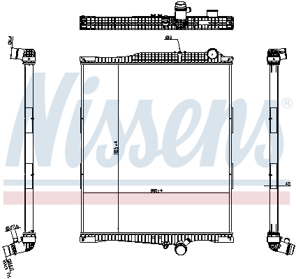 Radiateur Nissens 654790