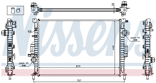 Nissens Radiateur 65615A