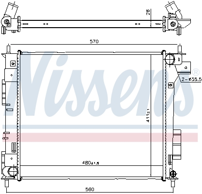 Nissens Radiateur 666204