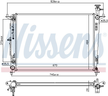 Nissens Radiateur 666224