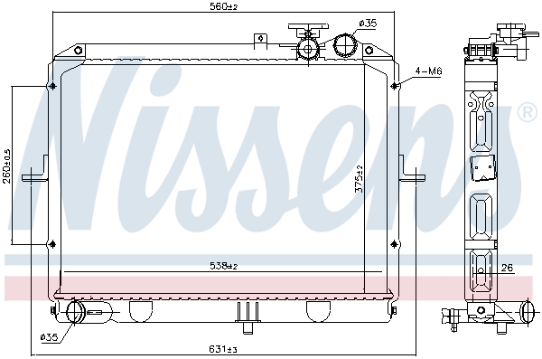 Nissens Radiateur 66645