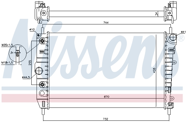 Nissens Radiateur 66701