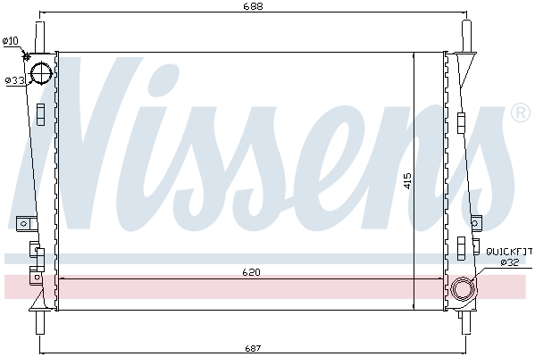 Nissens Radiateur 66704