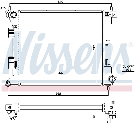 Nissens Radiateur 66775