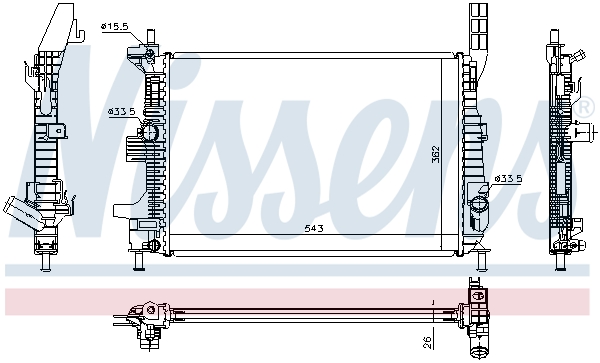 Nissens Radiateur 66860