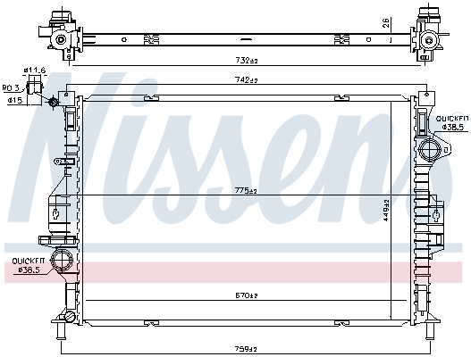 Nissens Radiateur 66862