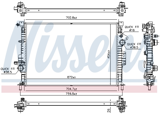 Nissens Radiateur 66864